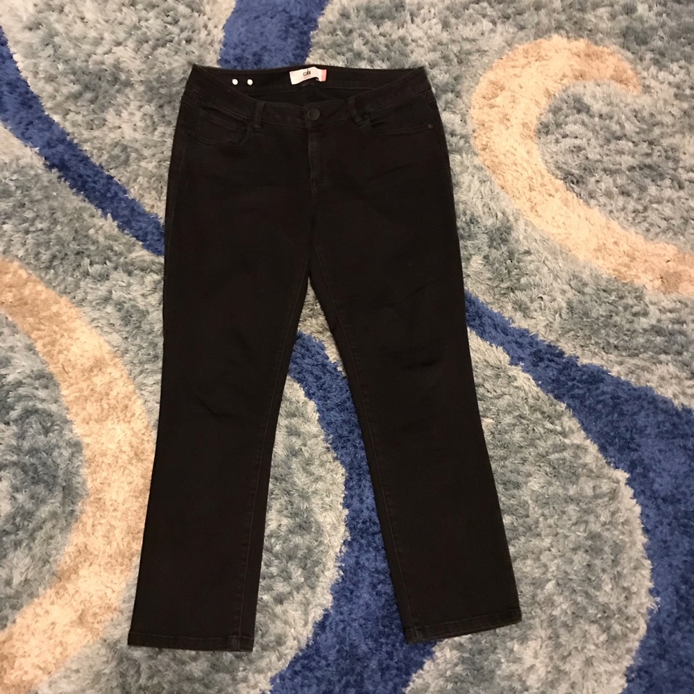 Cabi Jeans- black straight leg pants